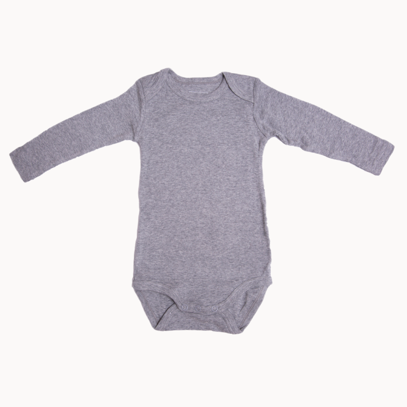 Name it Babybody langarm - grau