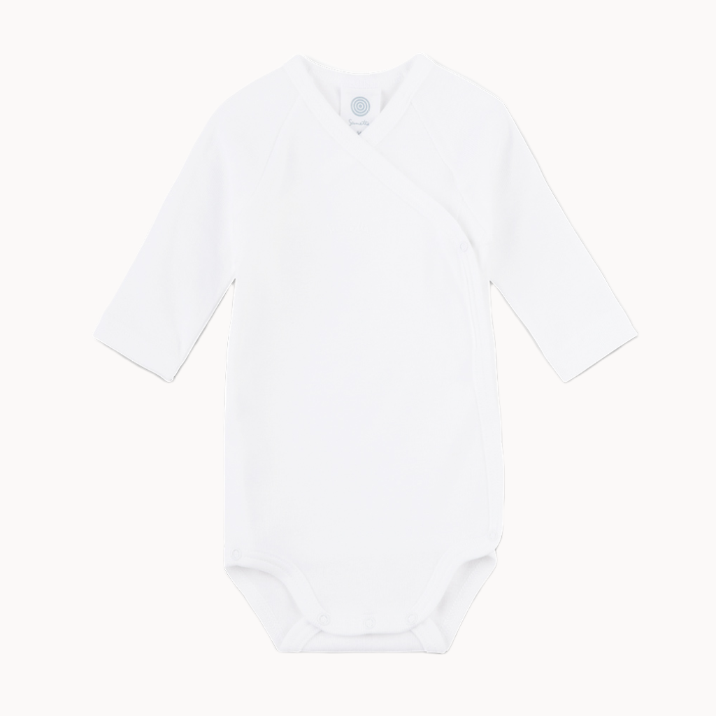 Sanetta Wickelbody langarm - weiss