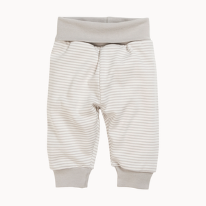 Schnizler Babyhose - beige/gestreift