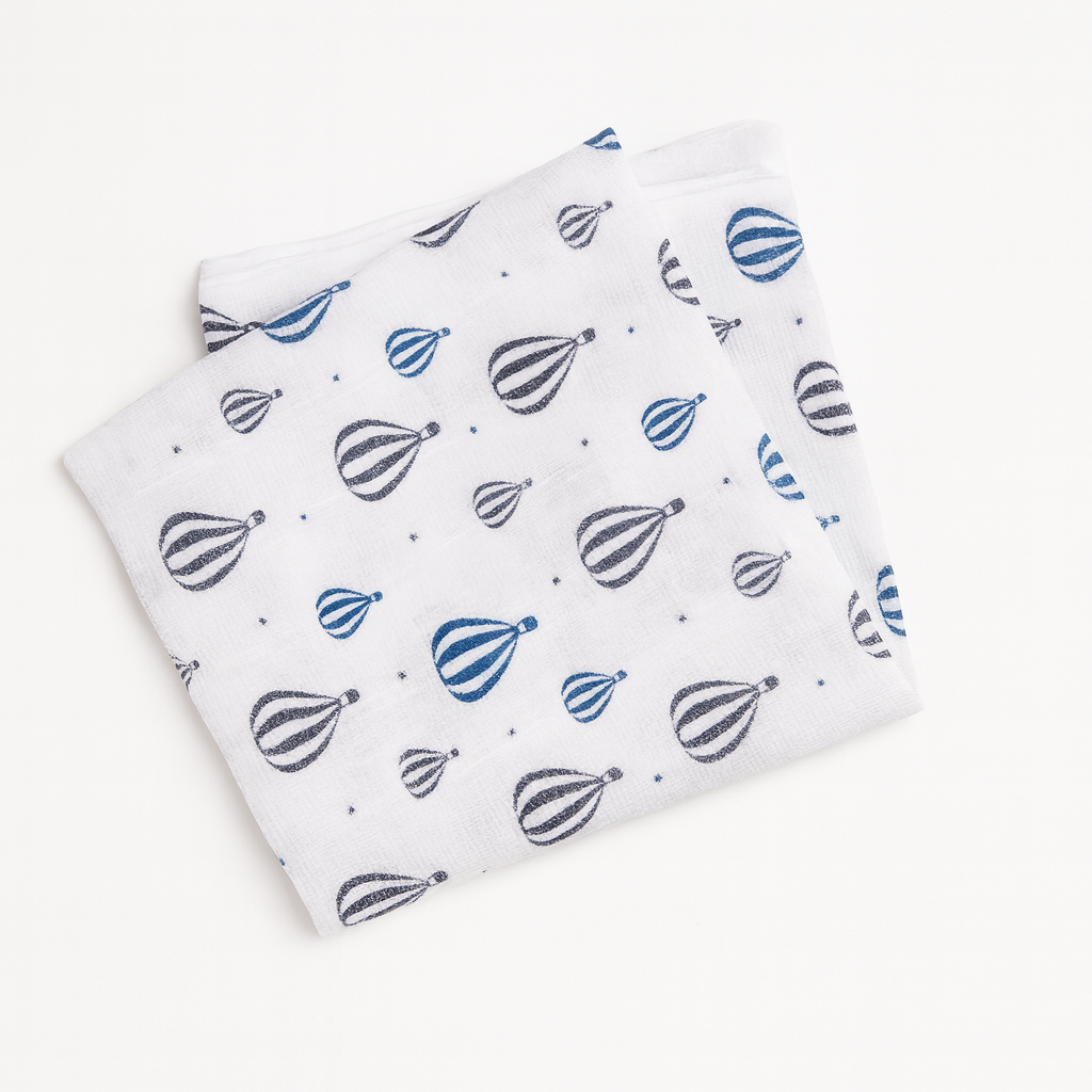 Pippi Babymullwindel - weiss/print