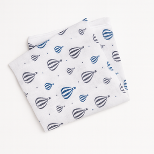Pippi Babymullwindel - weiss/print