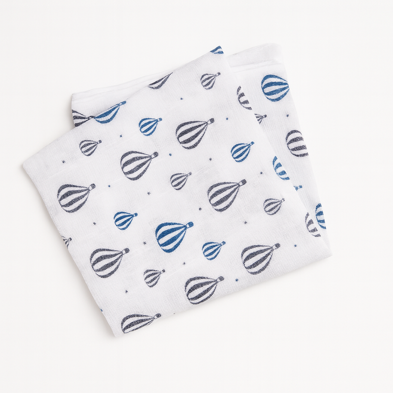 Pippi Babymullwindel - weiss/print