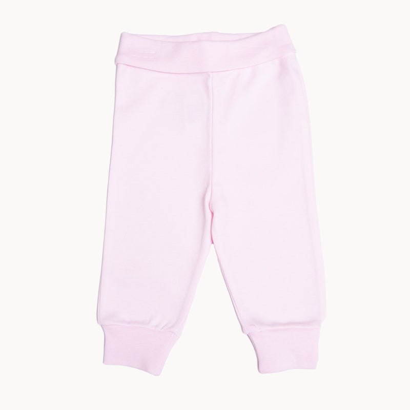 Baby Corner Babyhose in Rosa aus 100% Baumwolle – weich, hautfreundlich und elastisch mit komfortablem Bündchen; ideale Basic-Hose für Neugeborene und Babys, pflegeleicht und vielseitig kombinierbar.