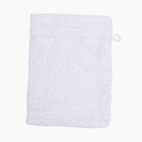 ebelin Waschhandschuh weiß aus Bio-Baumwolle (Frottee), GOTS – weicher Waschlappen für zarte Babyhaut; ideal für Babyerstausstattung, Baby Box oder als Geschenk zur Geburt.