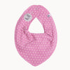 Pippi Babyhalstuch old rose (altrosa), One Size, weiches Baumwoll-Mischgewebe mit Druckknopf, gepunktet – saugfähiges Dreieckstuch für Babys, ideal für Baby-Erstausstattung und als Geschenk zur Geburt.