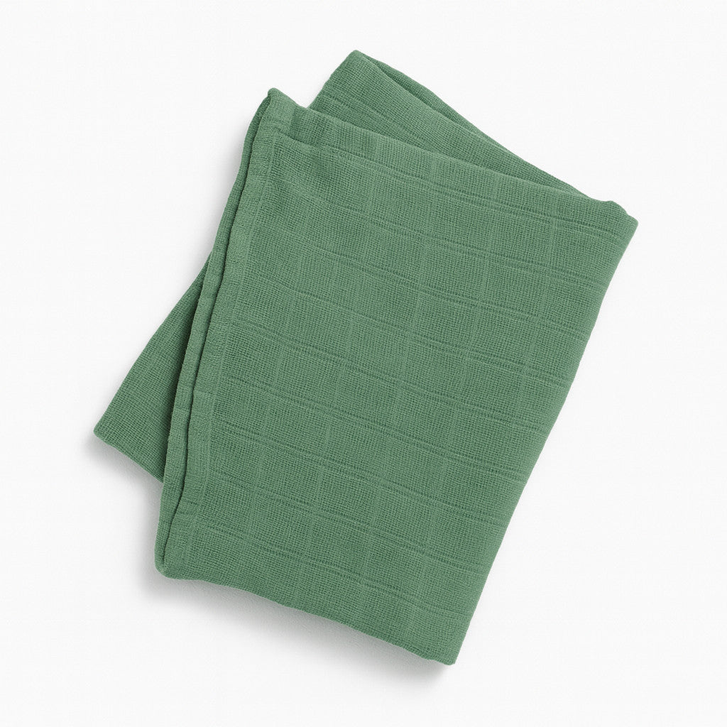 Pippi Mullwindel grün (70×70 cm) aus 100% Baumwolle – weiches Spucktuch für Neugeborene, praktische Babyerstausstattung, beliebtes Geschenk zur Geburt.