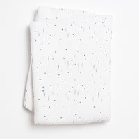 Pippi Mullwindel/Spucktuch weiß-blau (70×70 cm) aus 100% Baumwolle – weiches, saugfähiges Tuch für Neugeborene; ideal für Babyerstausstattung und Baby Box.