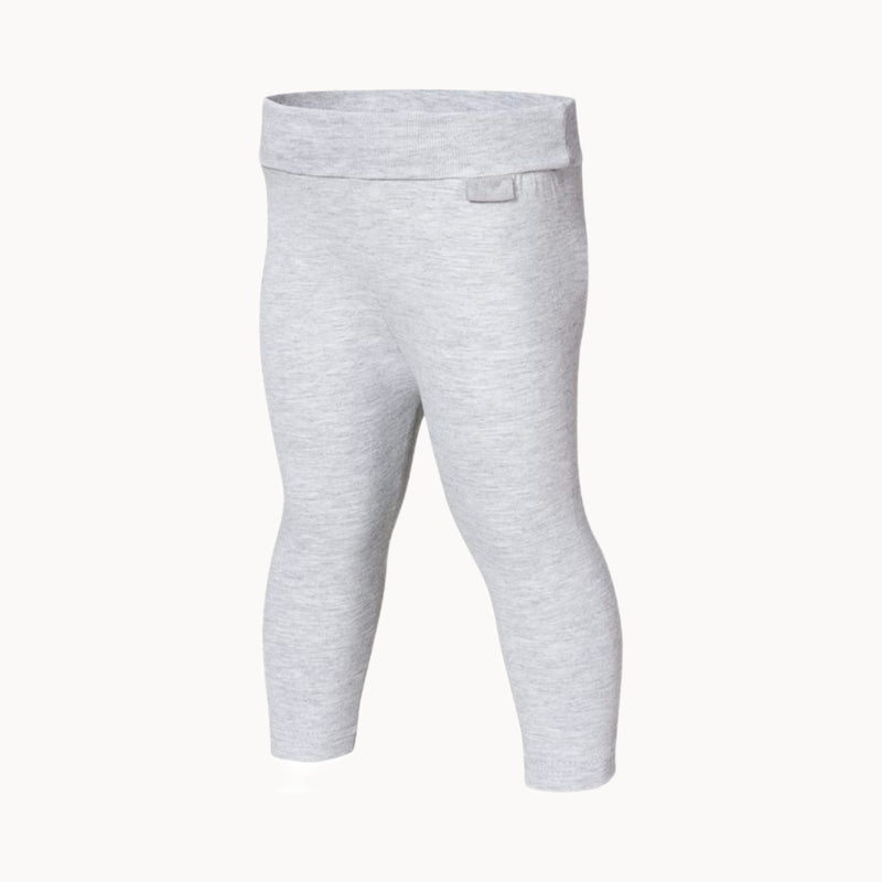 Playshoes Babyleggings in Grau, Größe 50–56, 95 % Baumwolle / 5 % Elasthan, Oeko-Tex Standard 100 – Produktfoto vor weißem Hintergrund.