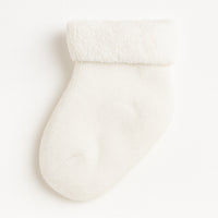 Weißes Erstlingssöckchen von Playshoes aus weicher Baumwolle für Neugeborene