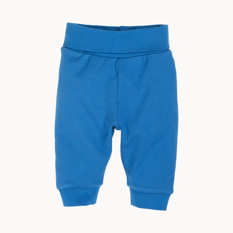 Schnizler Babyhose blau aus 100% Baumwolle (Interlock), OEKO-TEX® Standard 100 – weiche Hose mit Komfortbund; ideal für Babyerstausstattung, Baby Box oder als Geschenk zur Geburt.