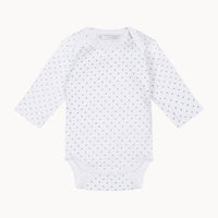 Sense Organics Babybody langarm, weiß mit Print, Bio-Baumwolle (GOTS) – sanft zur Haut. Erstausstattung, Bio Babykleidung